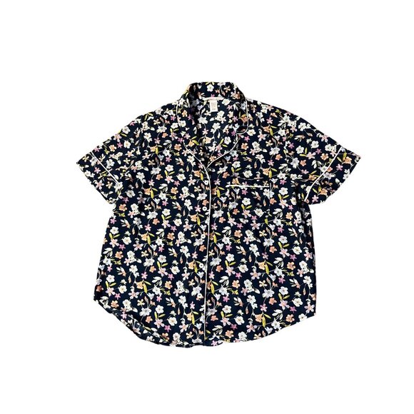 Victorias Secret Pajama Shorts Set Womens S Blue Floral Cotton Blend Used - Picture 14 of 16